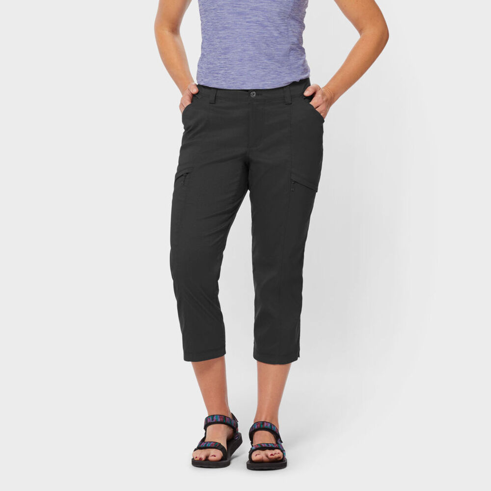 Duluth Trading Co Capris Pant Dry on the Fly Hiking Outdoor Granola Black Size 6
